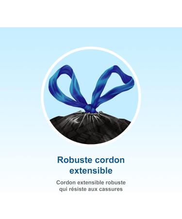 Hefty Garbage Bags Ultra Strong Large 100 Litres Black Drawstring Arm & Hammer odour neutralizer 80 Bags Ultra Strong Drawstring - Buy Online on GoSupps.com