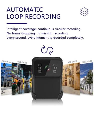 1080P WiFi Body Worn Camera with Audio and Video Recording, Night Vision, Waterproof - Mini Body Cam for Law Enforcement/Security Guard - 64G Card Included - Buy Online on GoSupps.com