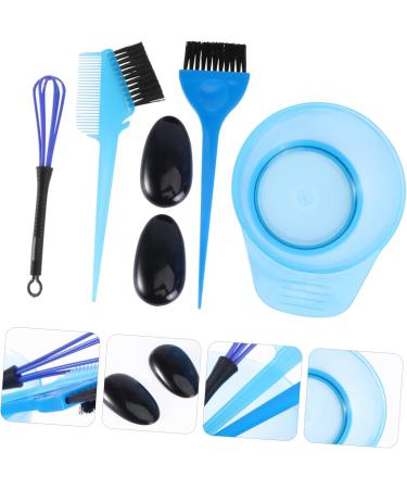 Set of 5 Hair Dye Brush Kit for Dyeing Hair Brush for Dyeing Hair Hair Dye Brush and Bowl for Hair Dye Bowl Set 18x2cm blue - Buy Online on GoSupps.com