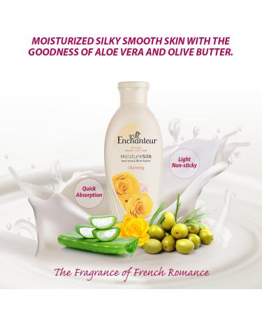 Enchanteur MoistureSilk Perfumed Body Lotion Charming - Hydrating and Luxurious - Buy Online on GoSupps.com