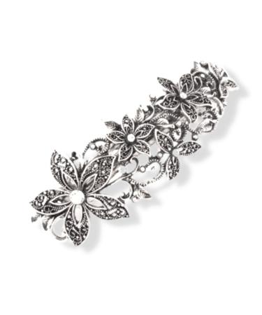 Topkids Vintage Style Accessories - Rhinestone Butterfly & Flower Bridal Jewelry (10 cm) - Buy Online on GoSupps.com