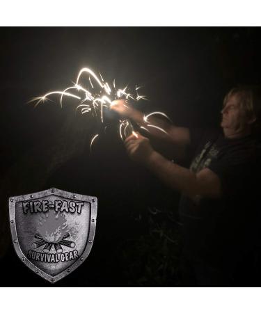 Fire-Fast Trekker: Emergency Waterproof Survival Fire Starter - Magnesium and Euro Fire Steel Ferro Rod - Compact Durable Tool for Bushcraft, Camping, Backpacking, Hiking, Hunting, or Bug Out Bag - 1 Pack - Buy Online on GoSupps.com