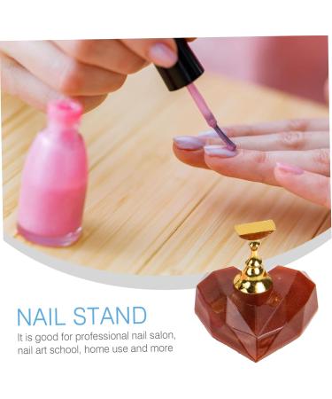 FRCOLOR 4 Sets nail holder magnetic mount magnetic tools magnetic base Nail Art Practice Stand Nail Art Stand nail stand nail tools nail palette Nail Tip Holders lotus resin Manicure tools - Buy Online on GoSupps.com
