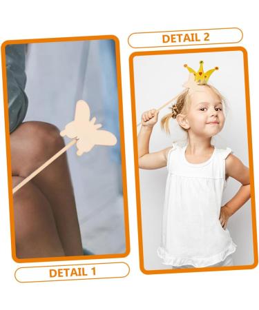 Lurrose 40 Pcs Wand Wooden Playset Toys Fairy Sticks for Painting Fairy Room Decor Manual Child - Buy Online on GoSupps.com