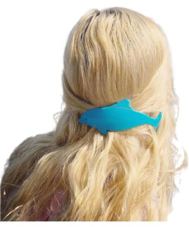 amangul Dolphin Hair Clip for Women Girl Sweet Blue Dolphin Hairpins Side Clip Hair Barrettes for Women Side Bangs Hair Decors - Buy Online on GoSupps.com