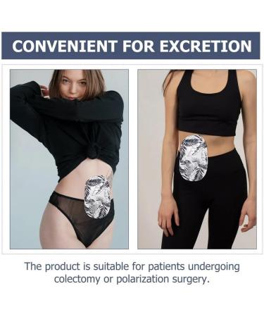 Washable Colostomy Bag Covers | Soft Breathable Stoma Covers - Leaf Pattern Protection for International Shipping - Buy Online on GoSupps.com