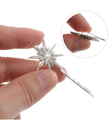Beaupretty 2 Sets Hair Clip Set Star Barrettes Star Hairpins Rhinestone Star Hair Pins Rhinestone Barrette Hair Clips Bride Hair Clip Delicate Headdress Alloy Crystal Automatic Buckle Miss - Buy Online on GoSupps.com