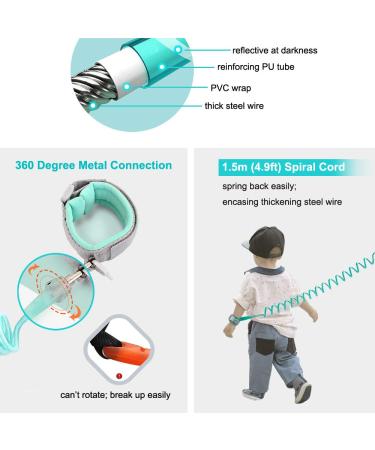 Toddler Walking Belt & Kids Harness | 3 in 1 Safety Set with Wrist Cuff Backpack & Elastic Strap - Shop Internationally! - Buy Online on GoSupps.com