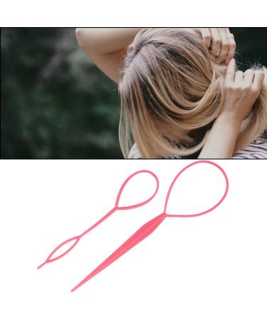 WedDecor 2 Piece Black Topsy Braid Hair Extension Ponytail Tools for Women & Girls - Pink - Buy Online on GoSupps.com