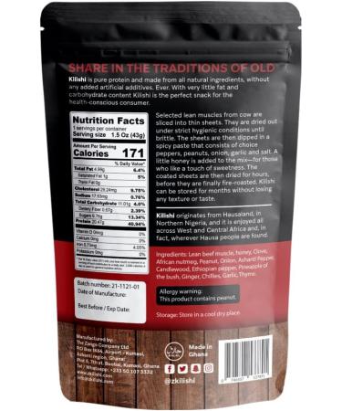 Kilishi - Original Premium Gourmet Beef Jerky. High Protein. Less fats & Carbs. Paleo and Keto Friendly 1.5Oz (HOT) - Buy Online on GoSupps.com