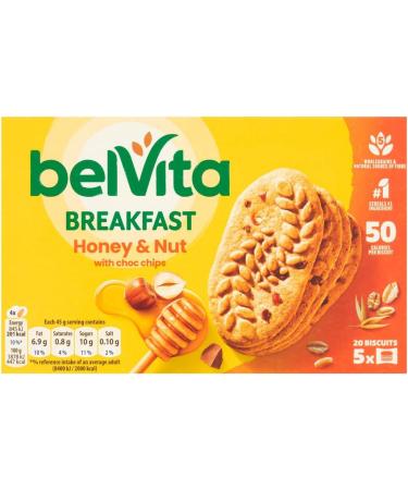Breakfast Biscuits Bundle With Belvita Cocoa Choc Chips 5x45g Honey & Nuts Choc Chips 5x45g and Golden Oats 5x45g (3 Pack) - Buy Online on GoSupps.com
