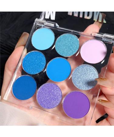 AMY'S DIARY Blue Eyeshadow Palette Blue Purple Matte eye shadow makeup 9 colors Blue Purple Matte Eyeshadow Long Lasting Colorful Eye Shadow Plattet for Women (03) 3 - Buy Online on GoSupps.com
