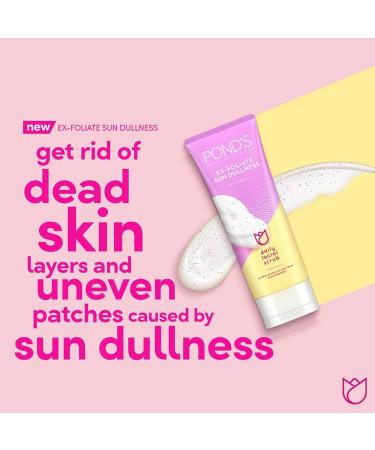 POND'S White Beauty Sun Dullness Removal Daily Facial Scrub Brightening Lightening Face Wash Cleansing Cream 100g - Buy Online on GoSupps.com