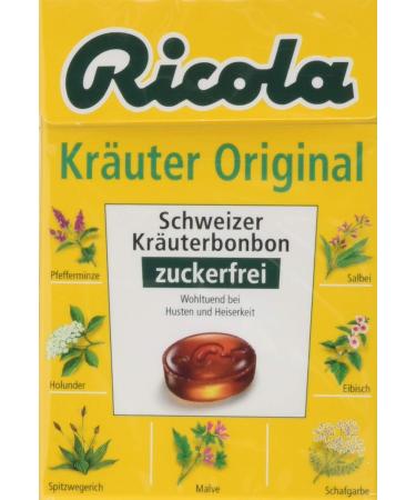 Ricola Herbal Original without sugar pack of 5 (5 x 50 g) Herbal Original 50 g (pack of 5)