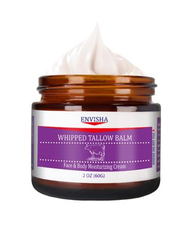 Hydrating Tallow Cream for Face and Body, Nourishing & Moisturizing Skin, Natural Tallow Balm, Tallow Moisturizing Balm for Sensitive Skin, 2 oz