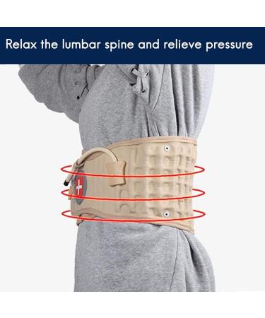 Vockfey Back Decompression Belt - Lumbar Support Waist Bandage & Spinal Traction Extender for 29-49 - Buy Online on GoSupps.com