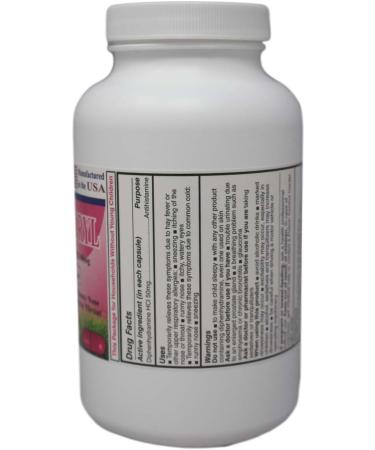 Pharbedryl Diphenhydramine HCI 50 Mg Allergy Medicine - 1000 Capsules | Fast International Shipping - Buy Online on GoSupps.com