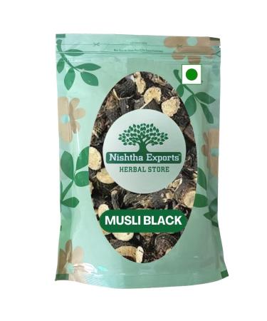 RAW HERB/JADI BOOTI MUSLI BLACK KALI MUSLI SIYAH MUSLI SHYAM MUSLI CURCULIGO ORCHIOIDES (100GM) 100.00 g (Pack of 1)