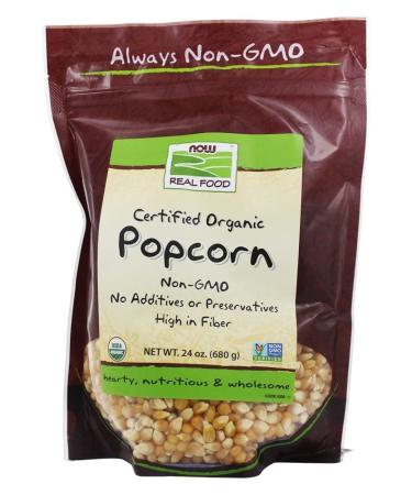 Now Foods Real Food Organic Popcorn 1.5 lbs (680 g)
