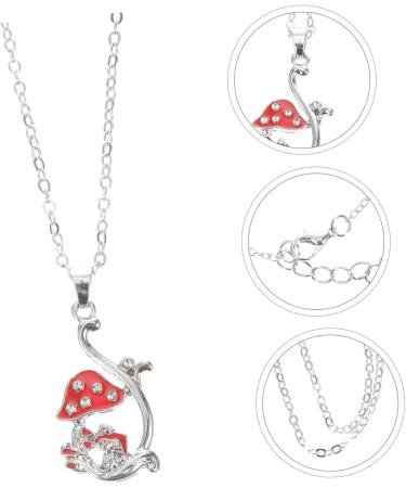 Yardenfun Frog Necklace Choker Necklaces for Women Princess Pendant Chocker Necklace for Women Mushroom Amulet - Buy Online on GoSupps.com