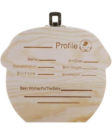 Dewin Baby Milk Teeth Organizer - Color Version Wooden Tooth Box for Children - Souvenir Storage (English Boy) - Buy Online on GoSupps.com