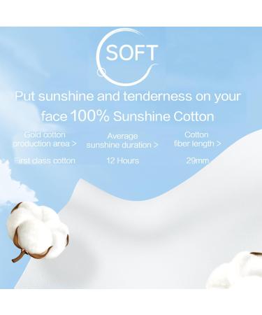 Buy Ultra Soft 100% Cotton Square Pads with Hyaluronic Acid - Lint Free Makeup Remover & Facial Cleansing Cotton Pads (160 Count) - Ideal for Toner Use - International Shipping Available - Buy Online on GoSupps.com