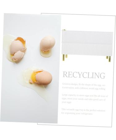 jojofuny Box Household Egg Holder Egg Tray Eggs Holder The Pet High Branch Anti-collision White re-usable White 26.5X16X10CM - Buy Online on GoSupps.com