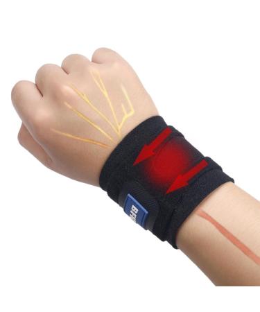 New Updated Wrist Brace for TFCC Tears - Adjustable Dual protection Fit Both Right & Left Hand Support for Fitness Weightlifting Tendonitis Carpal Tunnel Arthritis Pain Relief- (Black-Regular)