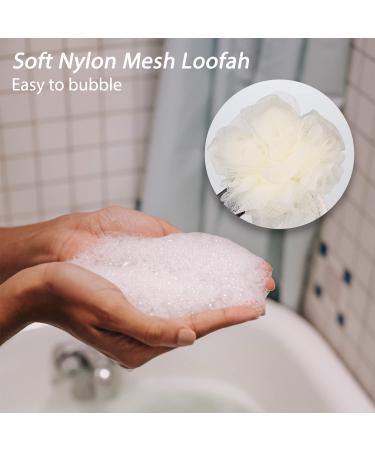 IMAVO Dual-Sided Shower Body Brush with Bristles and Loofah - Long Handle Back Scrubber for Skin Exfoliating - Anti-Slip Bath Brush for Wet or Dry Brushing (Black) - Buy Online on GoSupps.com