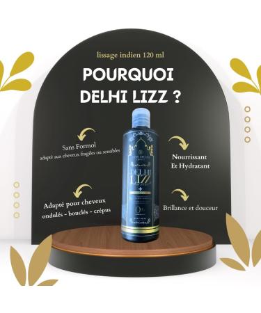 Delhi Lizz Indian Straightening 120ml Formalin Free Brazilian Hair Treatment For Smooth Silky and Shiny Hair Professional In - Buy Online on GoSupps.com