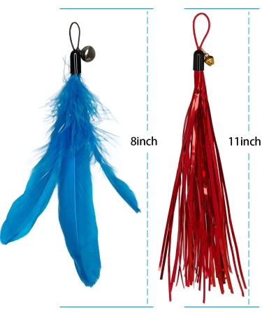 2PCS Retractable Cat Wand Toys + 10PCS Teaser Refills & 1PCS Hanging Door Self-Play Cat Toy - Interactive Kitten Toy Set for Teaser Play and Exercise - Buy Online on GoSupps.com