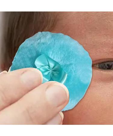 Besreey Furry Powder Puff Ultra Soft Round Face Body Powder Puff with Ribbon Bow - Dry Makeup Tool Body Powder Applicator for Baby Kid Adult Blue - Buy Online on GoSupps.com