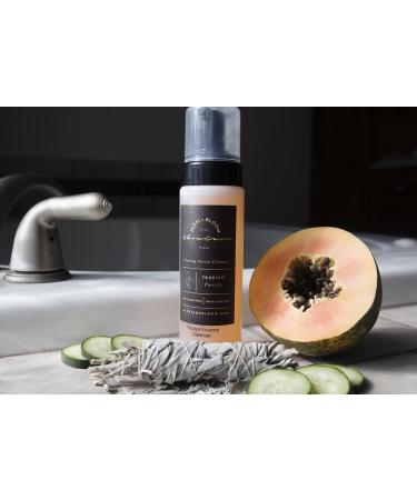 Foaming Facial Cleanser - Exfoliating Face Wash with AHA & Natural Fruit Ingredients for Acne Wrinkles & Aging - 7.5 fl. oz - Buy Online on GoSupps.com