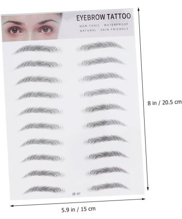 FOMIYES 2pcs 3d Eyebrow Stickers Lady Tools Waterproof Stickers 3d Stickers Transfer Stickers Simple Miss - Buy Online on GoSupps.com