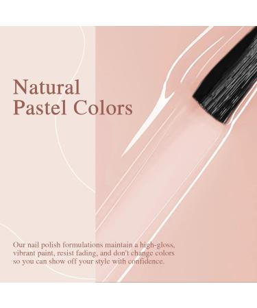 Nude Pink Gel Nail Polish - 15ml Natural Sheer UV/LED Soak Off for DIY & Salon Manicure - Buy Online on GoSupps.com
