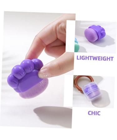 FRCOLOR Artificial Fiber Purple Plastic Make up Brush Loose Brush Portable Foundation Brush Brush - Buy Online on GoSupps.com
