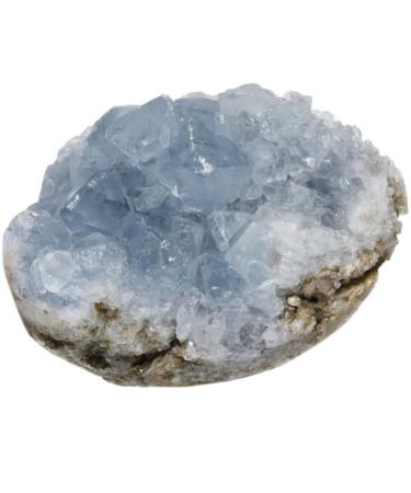 Natural Crystal Rough 70-100G Natural Raw Blue Celestite Crystal Quartz Cluster Geode Specimen Home Decor