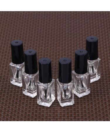 Beaupretty 15pc Empty Nail Polish Glass Bottles - 5ml Clear Bottles with Brushes for Nail Art - Buy Online on GoSupps.com