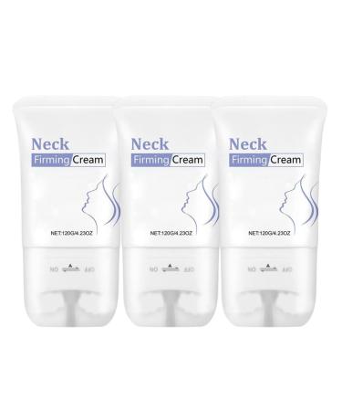 JIAOY Set of 3 firming collagen creams for face and neck firming neck cream with double roller reduces wrinkles fine lines and double chin firms the skin