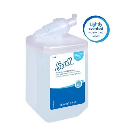 Kleenex Moisturising Hand and Body Lotion 6373 - 6 x 1L | Hydrating Skincare for Smooth Skin | International Shipping Available - Buy Online on GoSupps.com