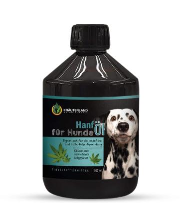 Kr uterland hemp oil for dogs & cats - 500ml hemp seed oil pure cold-pressed without additives - Native Barf oil in premium quality