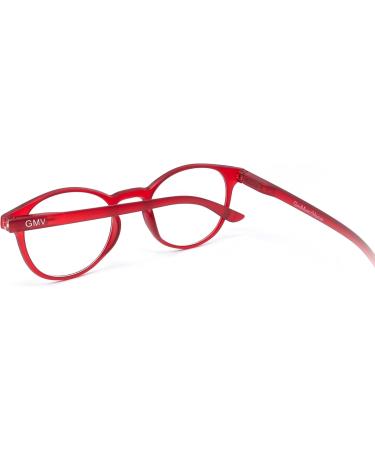 Gian Marco Venturi Unisex Bologna Reading Glasses - Stylish Red Eyewear for Men & Women - International Shipping Available - Buy Online on GoSupps.com