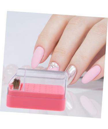 VINTORKY nail polish head box nail tech organizers and storage nail drill organizers nail grinding head holder nails drill bits nail supplies nail art salon goods plastic Accessories clean - Buy Online on GoSupps.com