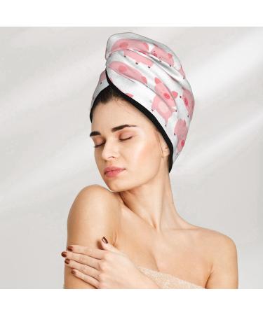 Premium Hair Towel Wrap - Quick Drying Turban with Button for Effortless Hair Care | Kawaii Pigs Design - Buy Online on GoSupps.com