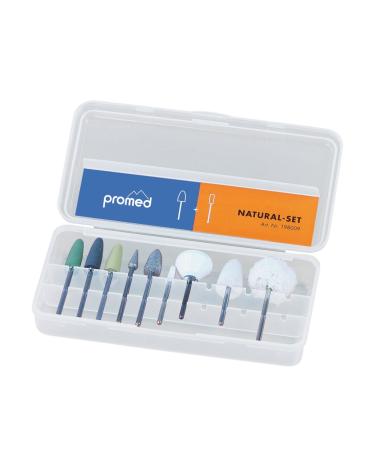 Promed natural grinding body set 9 grinding bodies for natural nail processing bitset nail miller essays accessories for Promed milling cutters shaft diameter 2.332 to 2.350 mm.Natural Bitset