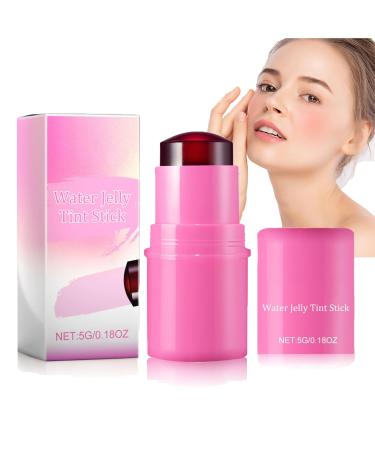 Generic Cooling Water Jelly Tint MakeUp Lip Tint Jelly Blush Stick Sheer Lip & Cheek Stain - Buildable Watercolor Finish 1 000+ SWIPES Per Stick - Vegan Crulty Free Milk Jelly Tint (Pink)