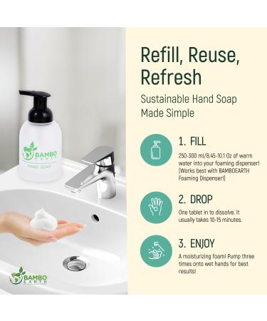 18 Pack Natural Foaming Hand Soap Tablets - Soft Moisturizing Handwash Tab Refills - 1 Tablet 9 Oz Liquid Wash Foam Handsoap - Eco-Friendly Softsoap Refill Tabs (18 Variety Pack) - Buy Online on GoSupps.com