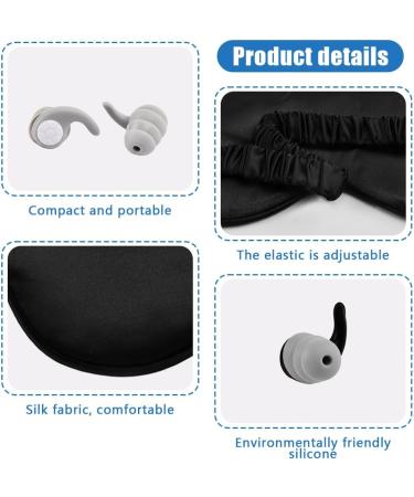CALIDAKA Ear Plugs for Sleeping - Noise Cancelling Silicone Earplugs & Soft Eye Mask Set - Reusable Comfortable Earplugs for Nap Yoga & Travel (Black - Buy Online on GoSupps.com