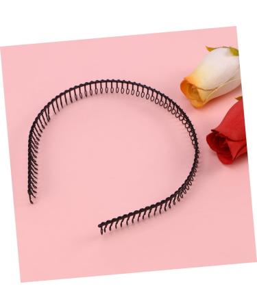 FRCOLOR Hair Band for Men Mens Headbands Princess Dresses for Girls Hair Jewels for Women Hair Accessories for Black Scrunchies Hair Bands Metal Teeth Comb Hair Piece Man Running - Buy Online on GoSupps.com
