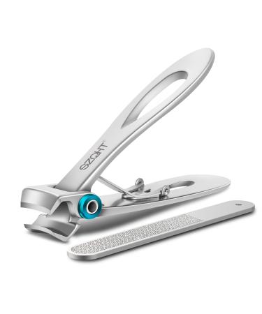 Nail Clippers for Thick Nails SZQHT 15mm Wide Jaw Opening Finger Nail Clippers for Ingrown Toenail Clippers for Men Tough Nails Seniors Adults.Deluxe Sturdy Stainless Steel Big(Silver)